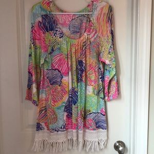 Lilly Pulitzer tunic with fringe